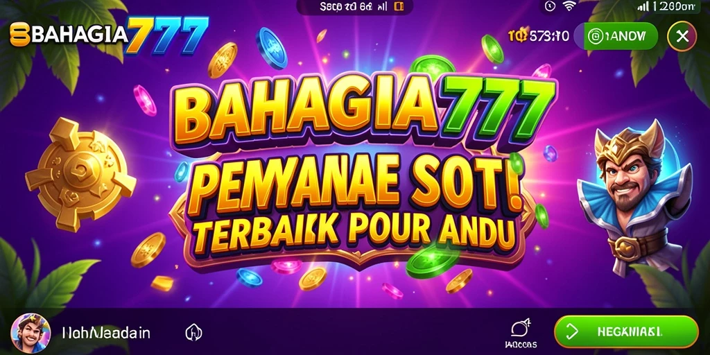 Tampilan gameplay menarik dari aplikasi Slot BAHAGIA777.