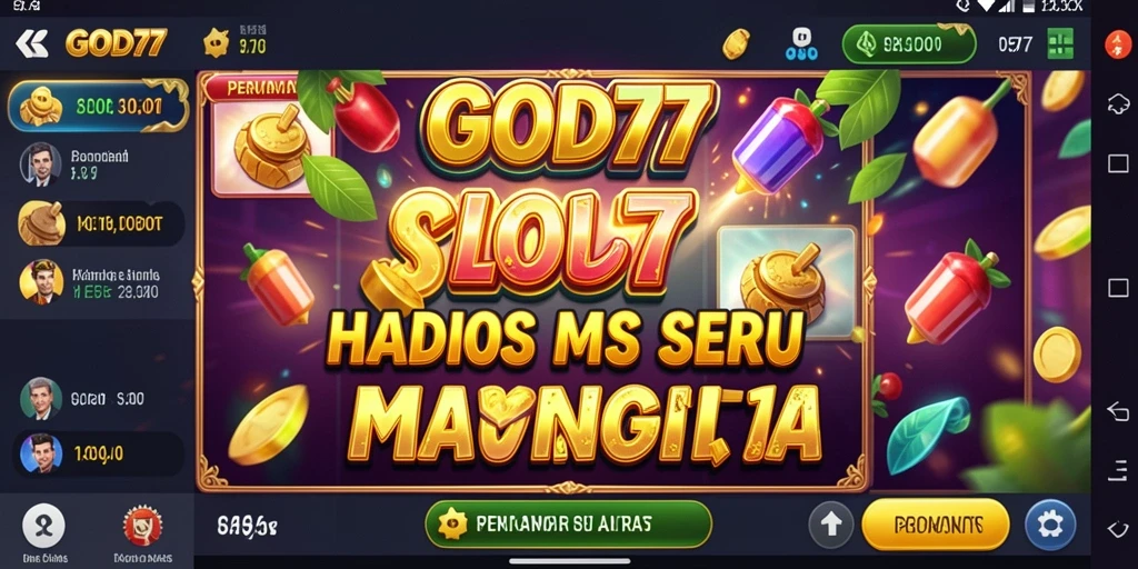 Tampilan menarik dari gameplay Slot di GOD77.
