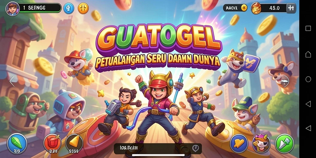 Screenshot gameplay GUATOGEL menampilkan aksi seru dengan efek visual menarik.