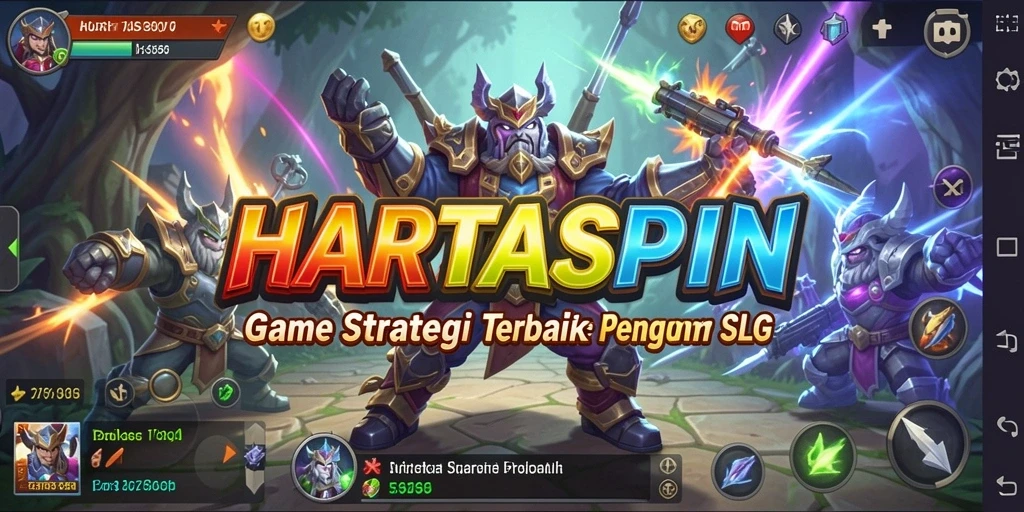 Tampilan gameplay HARTASPIN yang mendebarkan dan penuh strategi.