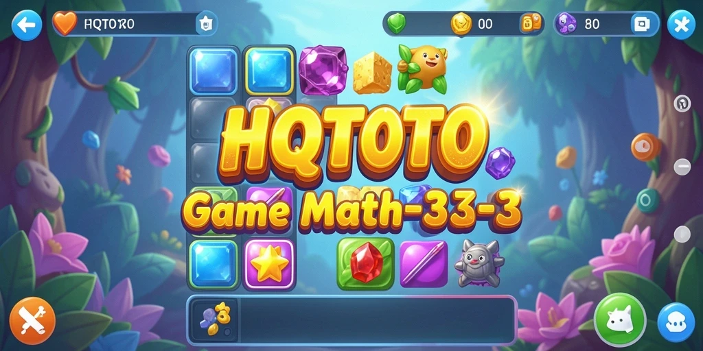 Tampilan gameplay HQTOTO yang menonjolkan keseruan mencocokkan item.