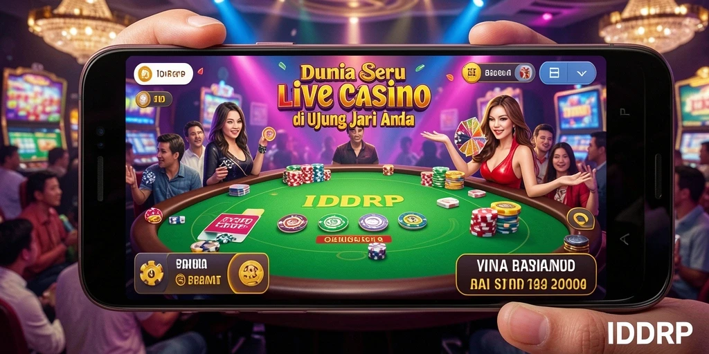 Gameplay Live Casino IDRRP dengan dealer langsung yang menarik.