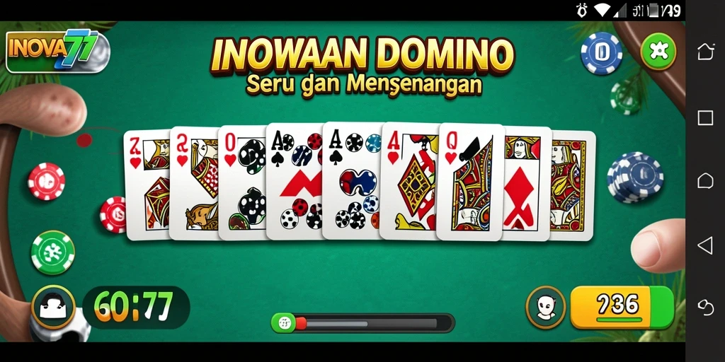 Screenshot gameplay INOVA77 dengan tampilan yang menarik.