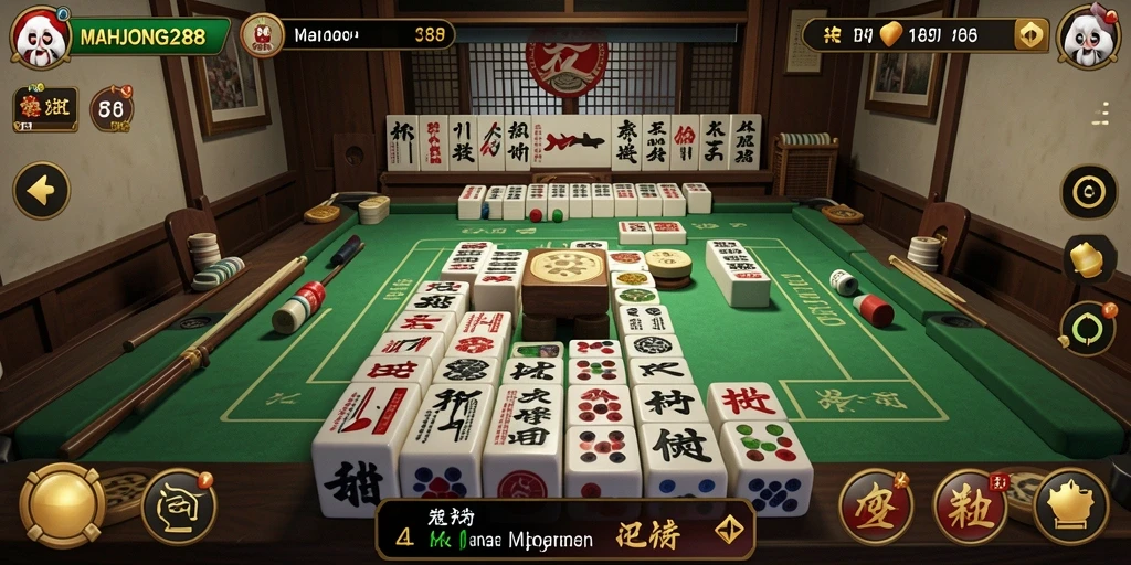 Screenshot gameplay MAHJONG288 menampilkan aksi seru dalam pertandingan olahraga.