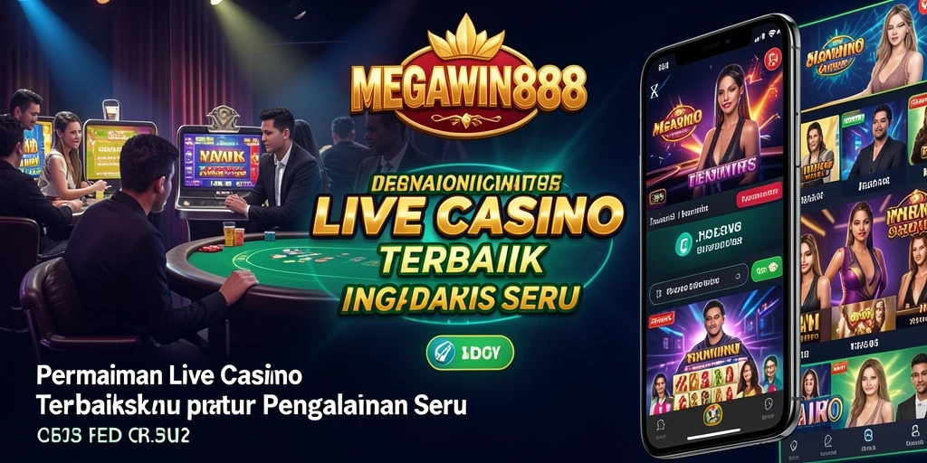 Screenshot gameplay MEGAWIN888 yang menampilkan dealer langsung dan pengalaman bermain yang seru.