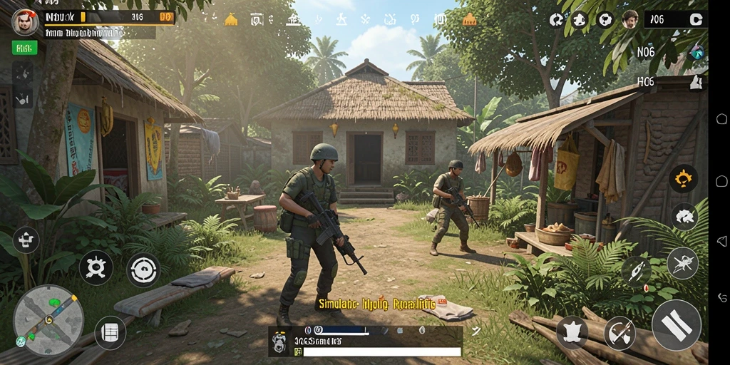 Tampilan gameplay N06 yang realistis dan interaktif.