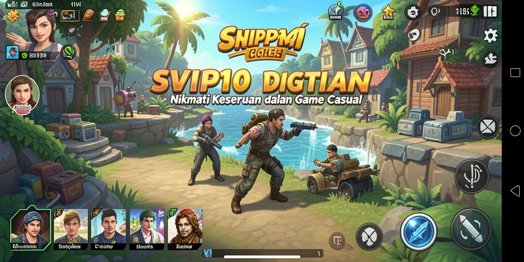 Screenshot gameplay SVIP10 menampilkan serunya bermain level Casual.